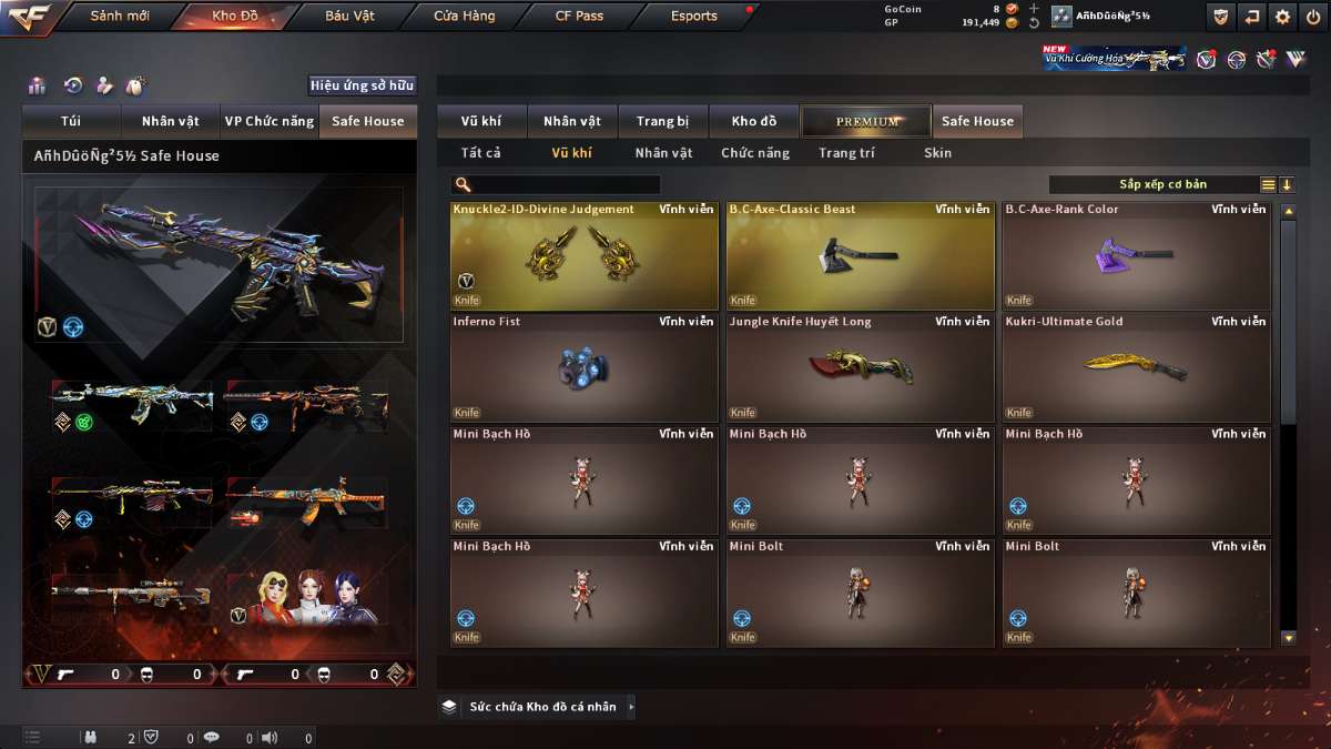 shop acc cf uy tin gia re